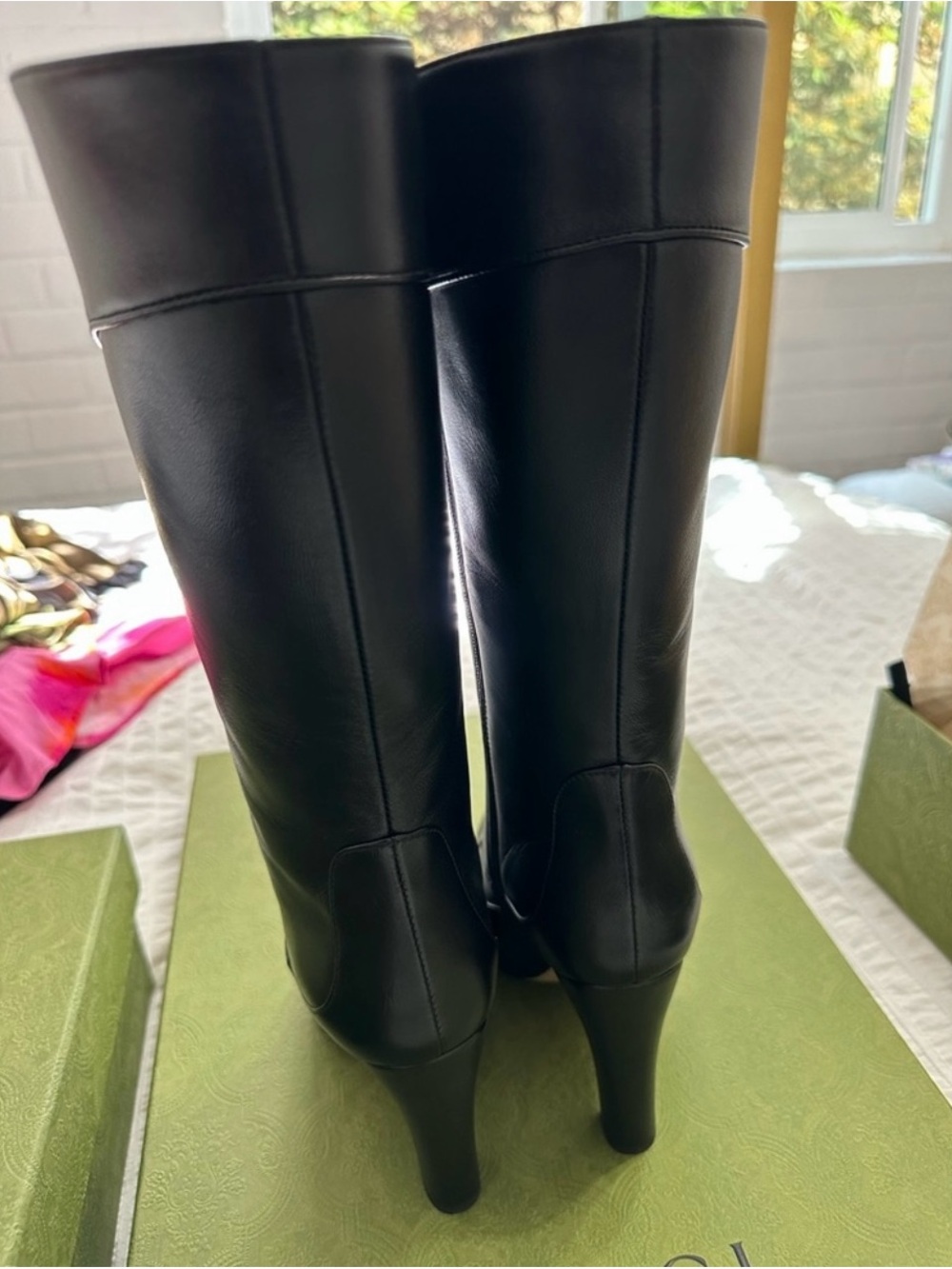 Gucci Nappa Charlotte Boots Size: 7.5 lIT 37.5 - w/ Box & Dust Bags - Picture 4 of 8